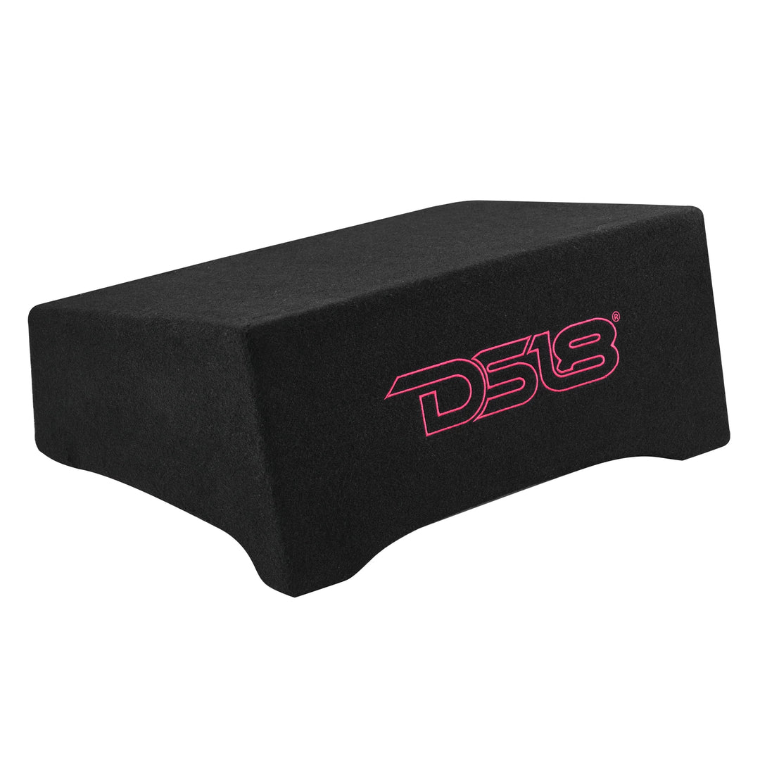 DS18 Loaded Under Seat Down Fire Enclosure with 10” Shallow Subwoofer - 600 Watts Rms Dual 4-ohm