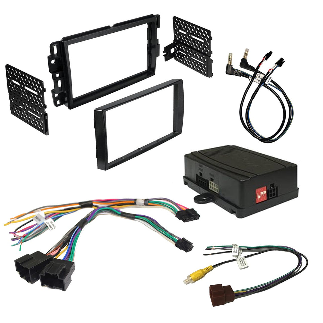 CRUX DKGM-49 Radio Replacement Interface with SWC Retention & Double Din Dash Kit - Fits Select 2006-2022 GM LAN 29 Bit Vehicles