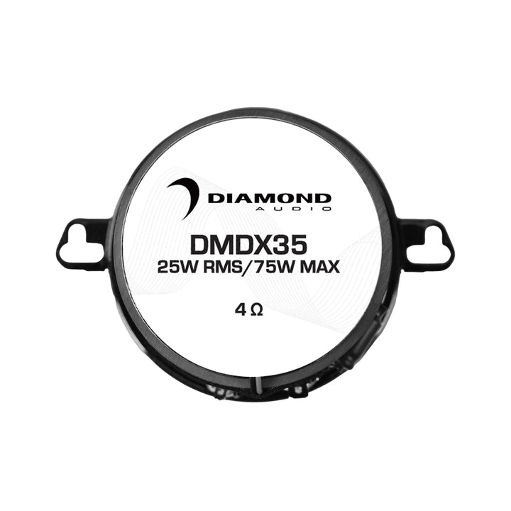 Diamond Audio DMDX35 3.5" 2-Way Coaxial Speakers - 25 Watts Rms 4-ohm