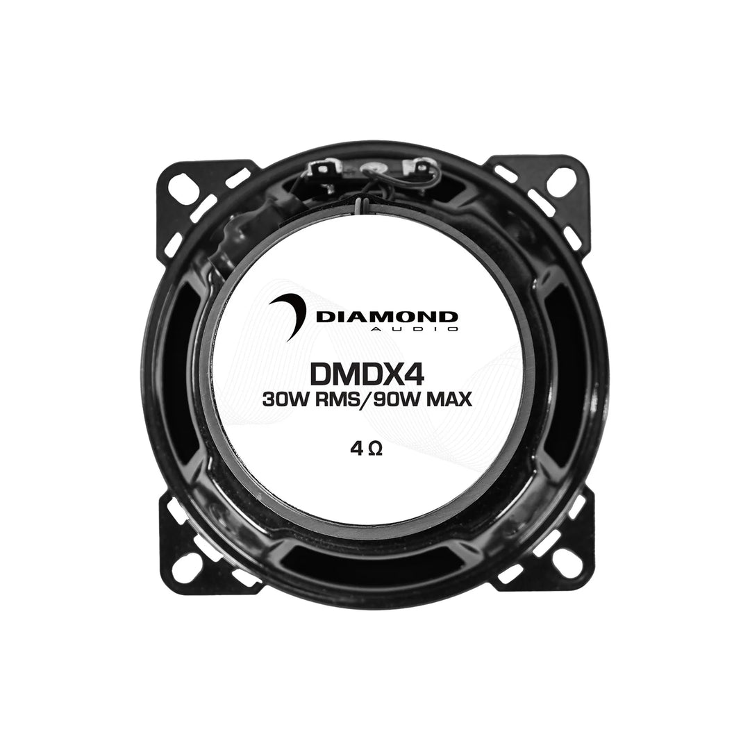 Diamond Audio DMDX4 4" 2-Way Coaxial Speakers - 30 Watts Rms 4-ohm