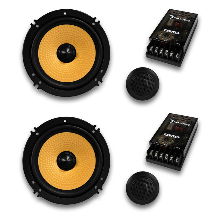 Diamond Audio DMDX65C 6.5" 2-Way Component Speaker Set- 45 Watts Rms 4-ohm