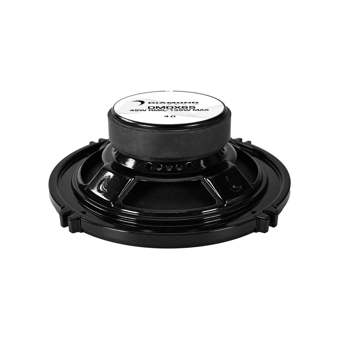 Diamond Audio DMDX65 6.5" 2-Way Concentric Coaxial Speakers - 45 Watts Rms 4-ohm