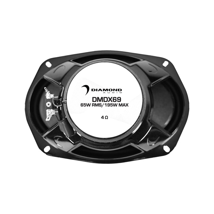 Diamond Audio DMDX69 6x9" 2-Way Concentric Coaxial Speakers - 65 Watts Rms 4-ohm