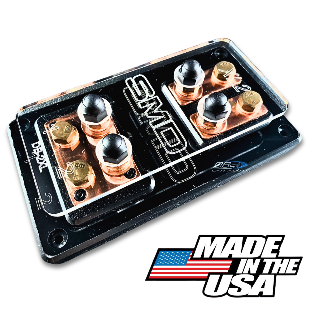 ゆきランQ FUSE 2個セット SMD Double XL2 2 Spot ANL Fuse Block - Copper Hardware - DB's Car