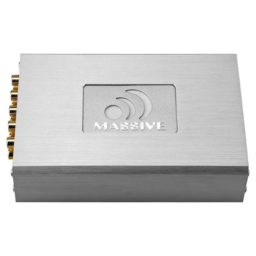 Massive Audio DSP-1 Procesador de sonido digital de 8 canales con amplificador incorporado de 4 canales y conectividad Bluetooth - 4x 60 vatios Rms a 4 ohmios