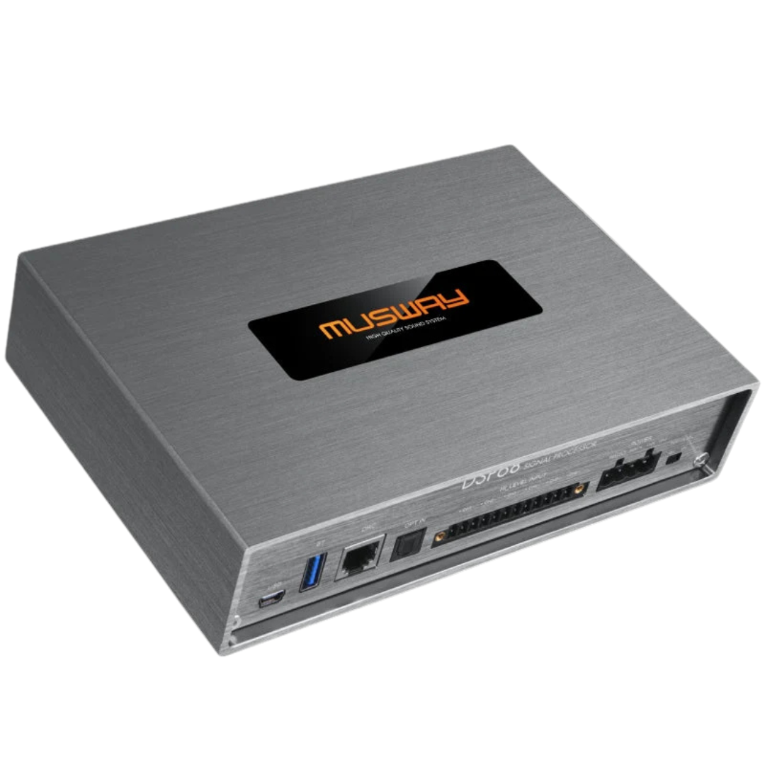 Musway DSP68 Advanced Digital Sound Processor with PC/APP Control - 6-Channel In and 8-Channel Out