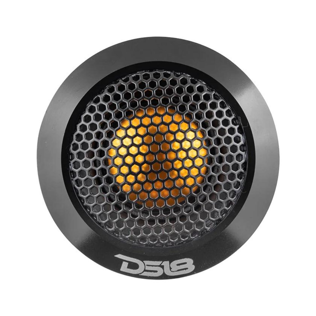 DS18 DTX 2.2" High Fidelity Neodymium Dome Tweeters with Aluminum Body and 1" Titanium Voice Coil - 60 Watts Rms 4-ohm