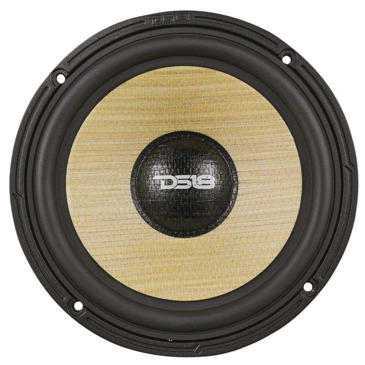 DS18 DXQ 6.5" 2-Way Component Set with Yellow Straw Cone - 150 Watts Rms 4-ohm