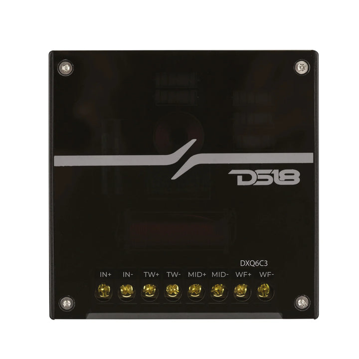 DS18 DXQ 6.5" 3-Way Component Set with Yellow Straw Cone - 150 Watts Rms 4-ohm