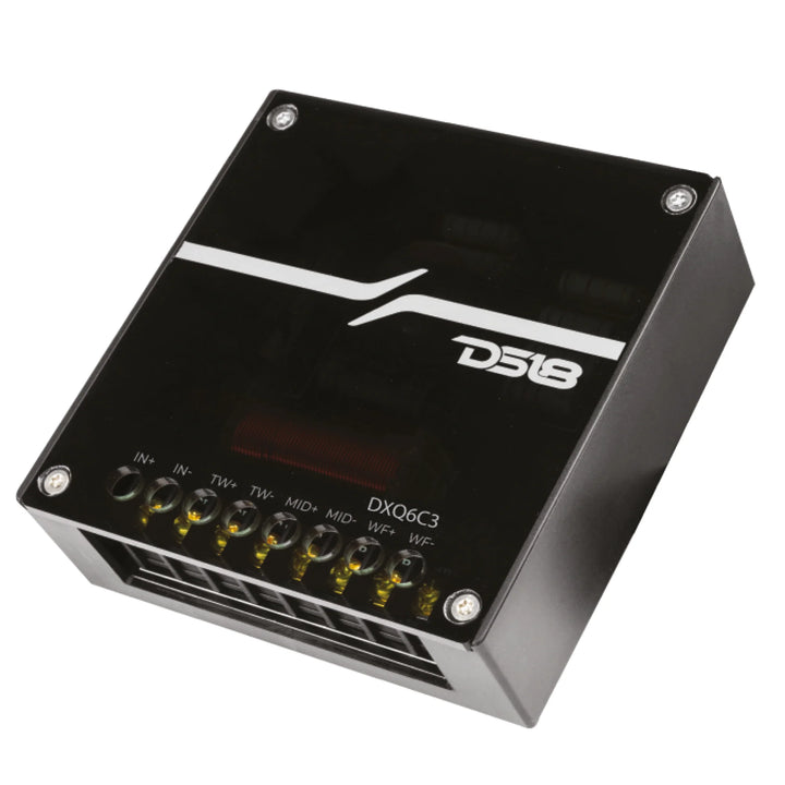 DS18 DXQ 6.5" 3-Way Component Set with Yellow Straw Cone - 150 Watts Rms 4-ohm