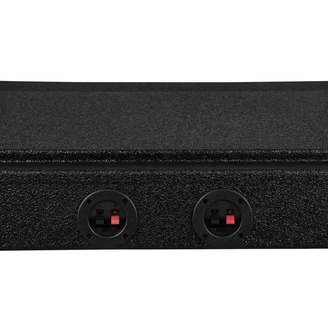 DS18 Dual 12" Underseat Downfire Subwoofer Enclosure - Fits 2009-Up Ford F-150 & 2017-2026 Super Duty F-250/F-350 Crew Cabs