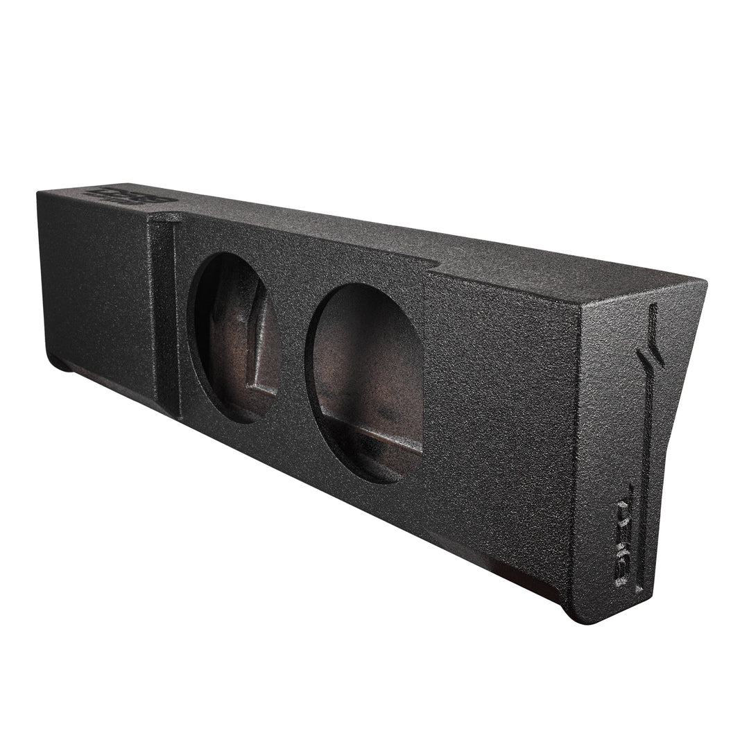 DS18 Dual 12" Underseat Downfire Subwoofer Enclosure - Fits 2009-Up Ford F-150 & 2017-2026 Super Duty F-250/F-350 Crew Cabs