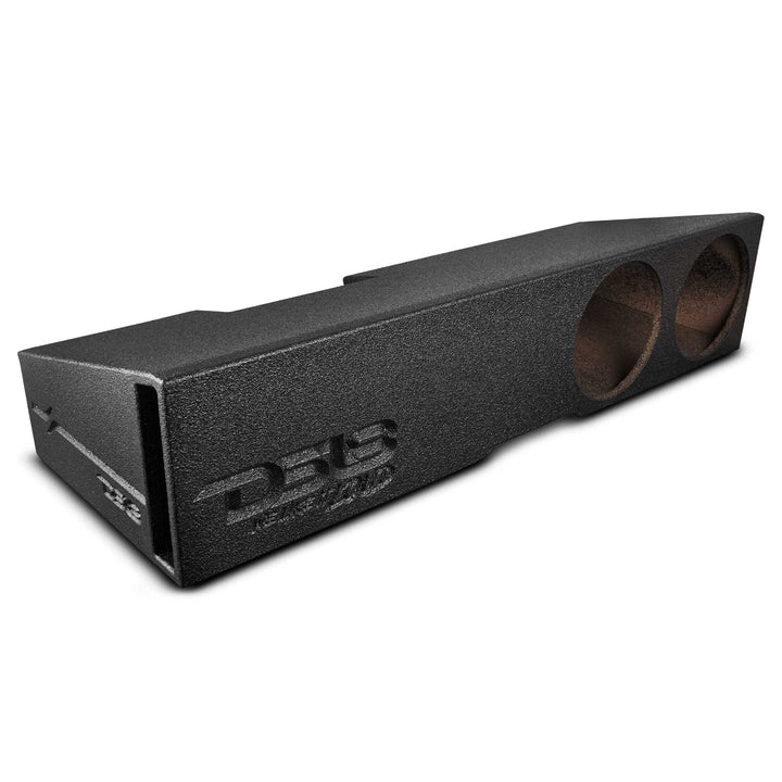 DS18 Dual 10" Front Firing Ported Under Seat Subwoofer Enclosure - Fits 2019-2024 Chevy Silverado and GMC Sierra