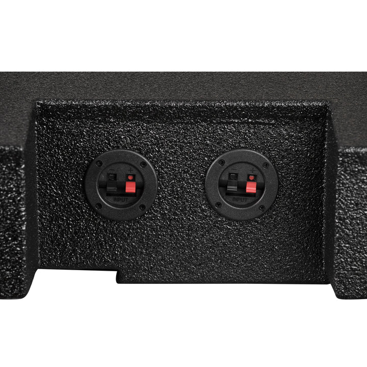 DS18 Dual 10" Front Firing Ported Under Seat Subwoofer Enclosure - Fits 2019-2024 Chevy Silverado and GMC Sierra