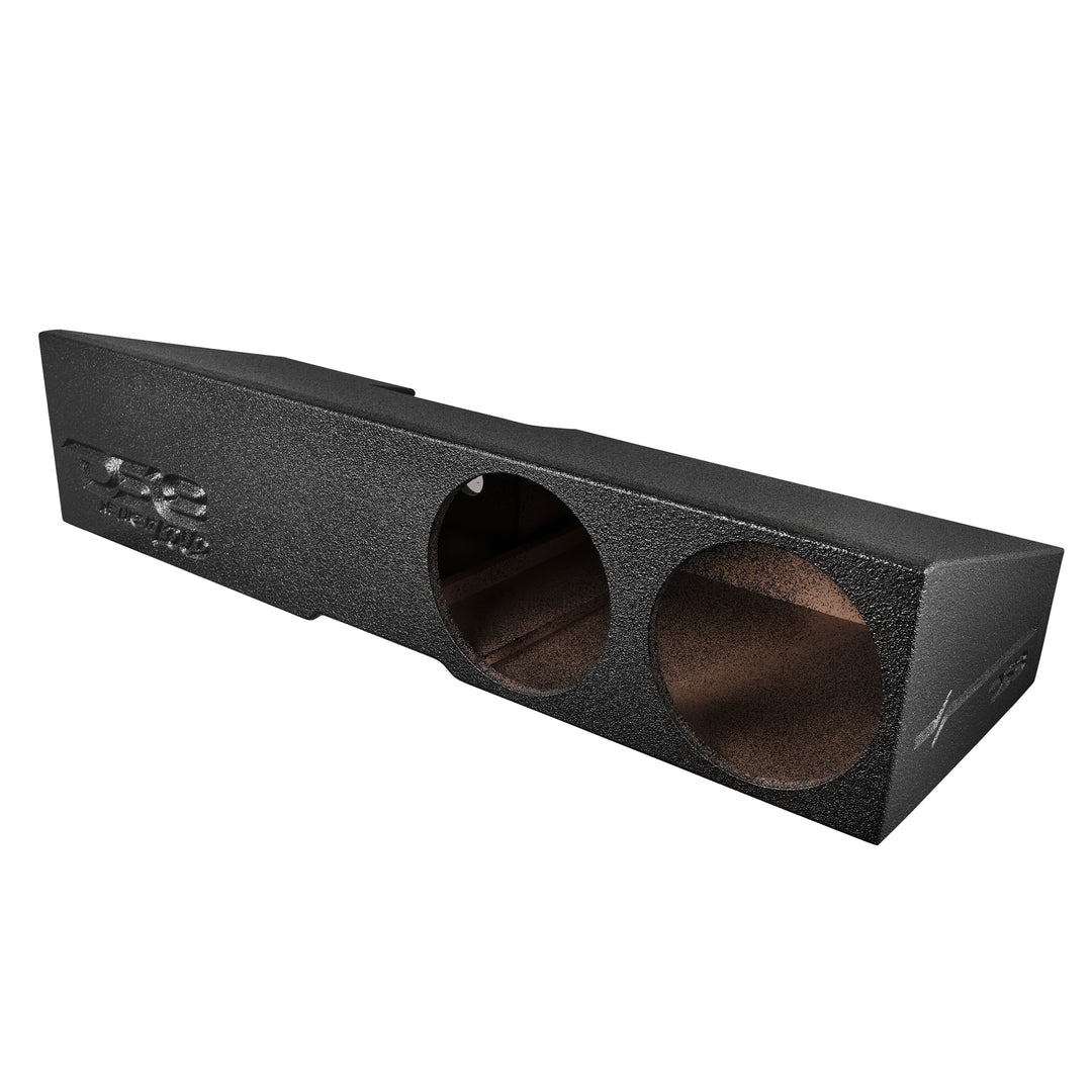 DS18 Dual 10" Front Firing Ported Under Seat Subwoofer Enclosure - Fits 2019-2024 Chevy Silverado and GMC Sierra