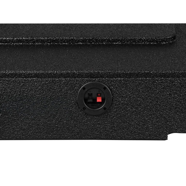DS18 Dual 8" Front Firing Ported Under Seat Subwoofer Enclosure - Fit 2007-2026 Chevy Silverado or GMC Sierra Crew Cab