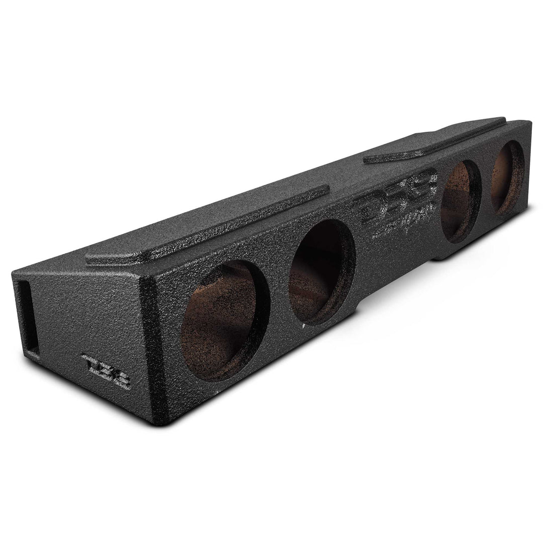 DS18 Quad 8" Front Firing Ported Under Seat Subwoofer Enclosure - Fits 2009-2026 Ford F-150 or Super Duty Crew Cabs