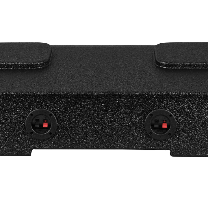 DS18 Quad 8" Front Firing Ported Under Seat Subwoofer Enclosure - Fits 2009-2026 Ford F-150 or Super Duty Crew Cabs