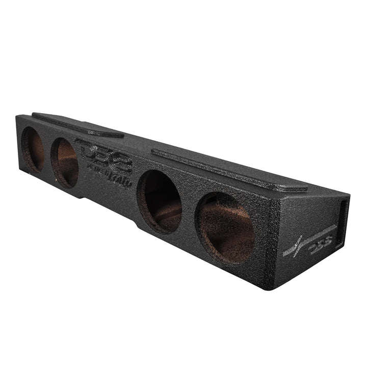 DS18 Quad 8" Front Firing Ported Under Seat Subwoofer Enclosure - Fit 2007-2026 Chevy Silverado or GMC Sierra Crew Cab