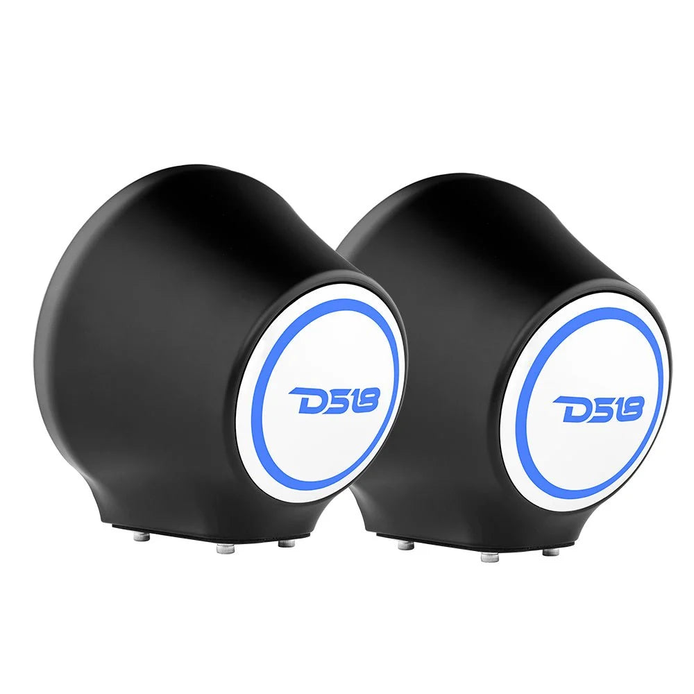 DS18 6.5” Universal Flat Mount Speaker Pod - Fits Jet Skis, Jeeps and Motorcycles