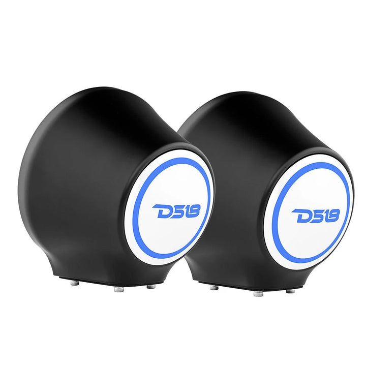 DS18 6.5” Universal Flat Mount Speaker Pod - Fits Jet Skis, Jeeps and Motorcycles