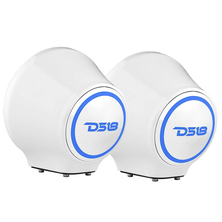 DS18 6.5” Universal Flat Mount Speaker Pod - Fits Jet Skis, Jeeps and Motorcycles
