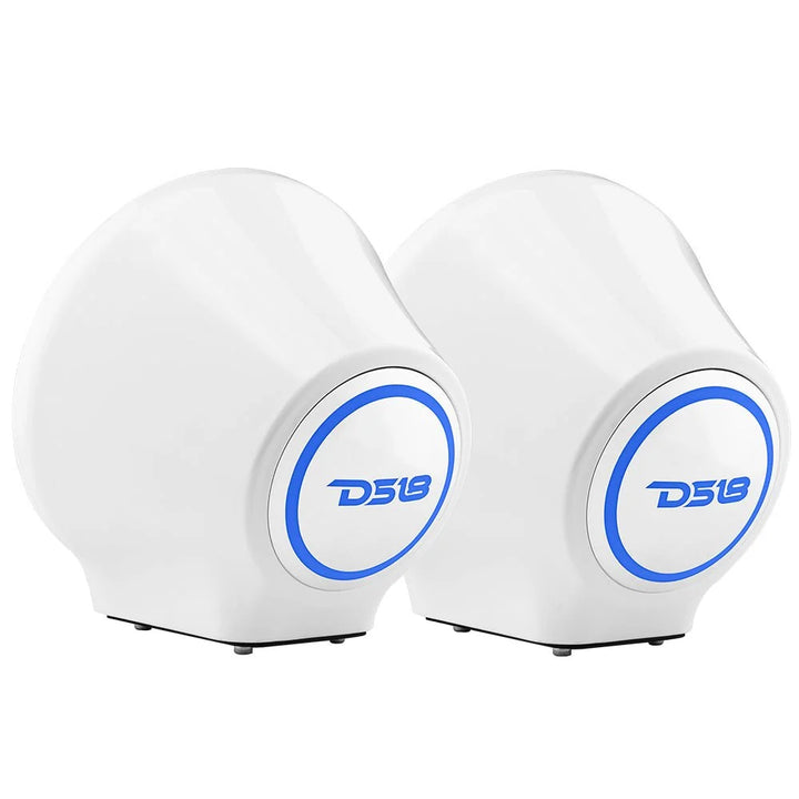 DS18 8” Universal Flat Mount Speaker Pod - Fits Jet Skis, Jeeps and Motorcycles