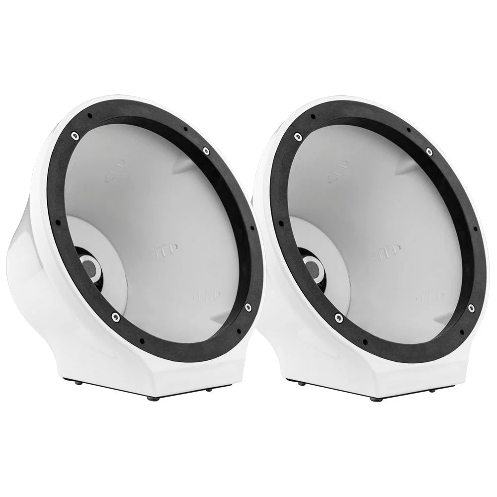 DS18 8” Universal Flat Mount Speaker Pod - Fits Jet Skis, Jeeps and Motorcycles