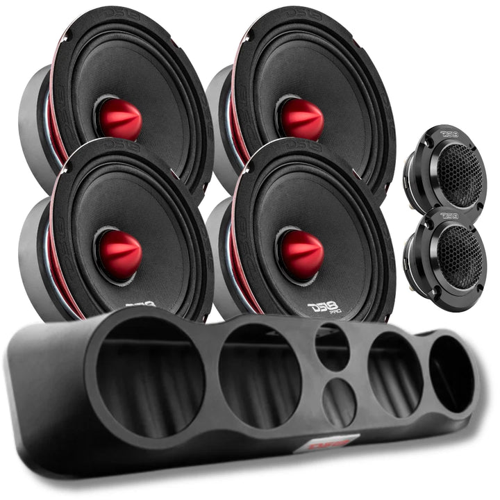DS18 Combo - 35" Enclosure with 4x PRO-X6.4BM and 2x PRO-TWN4 Tweeters