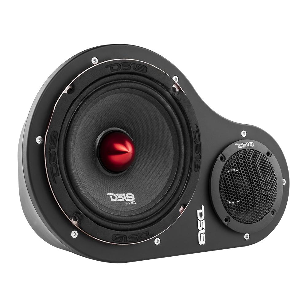 DS18 Combo - 2x PRO-X6.4BM Mid-Range Loudspeakers with 2x GTX1XL Tweeters and 2x Speaker Pods
