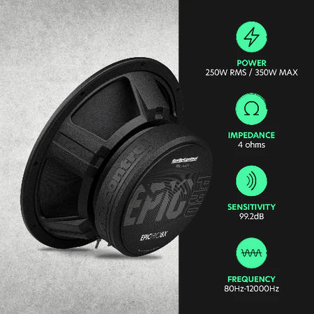 AudioControl EPICPRO8X 8" Mid-Range Loudspeakers - 250 Watts Rms 4-ohm