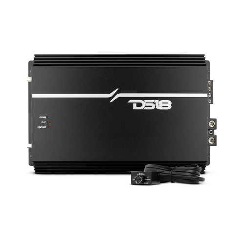 Amplificador de subwoofer monobloque Clase D DS18 EXL-P2500X1D - 1 x 2500 vatios Rms a 1 ohmio