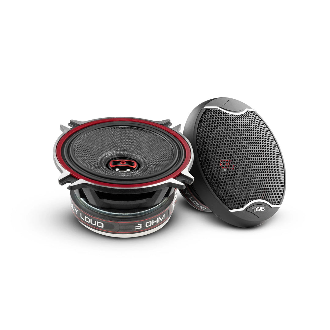DS18 EXL-SQ4.0 Altavoces coaxiales de 2 vías y 4" con bobina móvil de 1" - 60 vatios Rms 3 ohmios
