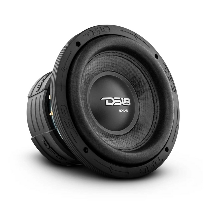 Subwoofer DS18 EXL-X6.4D de 6,5" con bobina móvil de aluminio negro de 2" - 400 vatios Rms 4 ohmios DVC