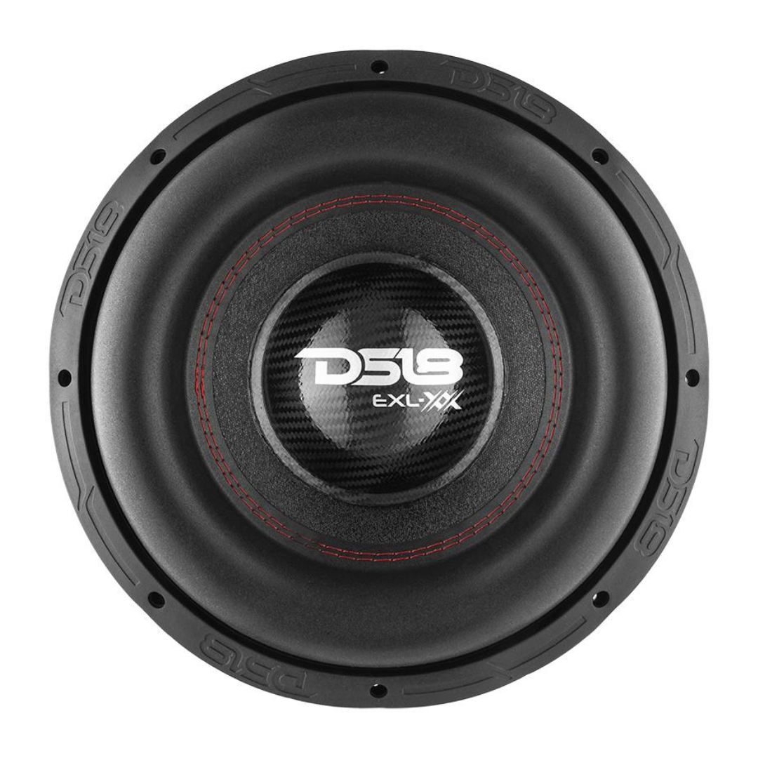 DS18 EXL-XX12.2DHE Subwoofer de 12" con bobina móvil de aluminio negro de 3" - 2000 vatios Rms 2 ohmios DVC