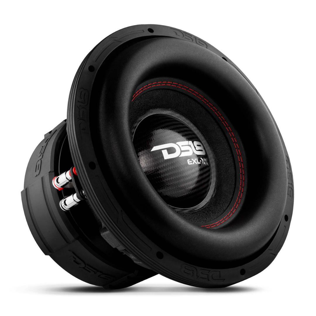 DS18 EXL-XX12.2DHE Subwoofer de 12" con bobina móvil de aluminio negro de 3" - 2000 vatios Rms 2 ohmios DVC