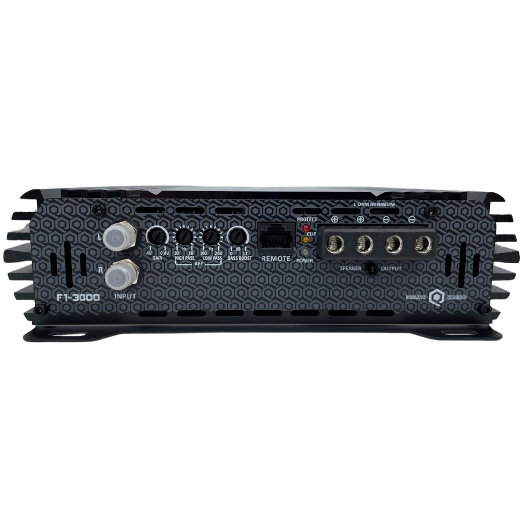 Soundqubed F1-3000 1-Channel Class D Full-Range Amplifier - 3000 Watts Rms @ 1-ohm