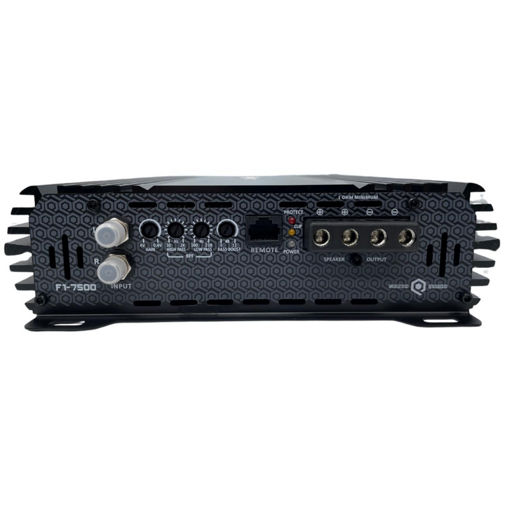 Soundqubed F1-7500 Amplificador de rango completo clase D de 1 canal - 7500 vatios Rms a 1 ohmio