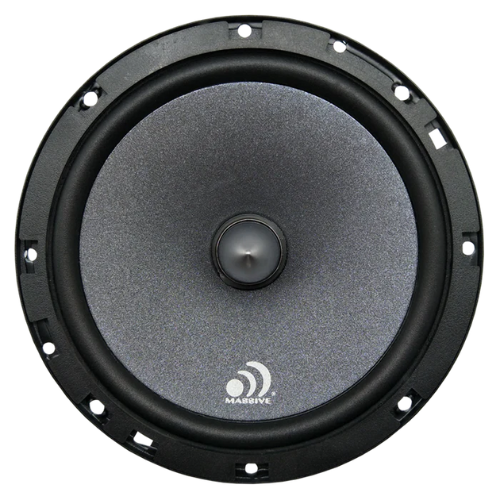Massive Audio FC6 6.5" 2-Way Component Speakers with Silk Dome Tweeters and Crossovers - 150 Watts Rms 3-ohm