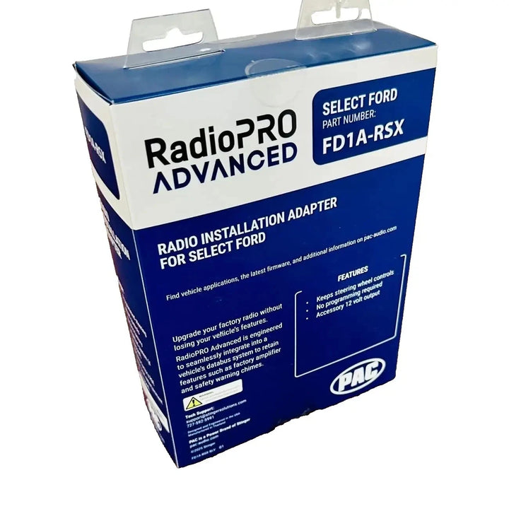 Pac-Audio FD1A-RSX Radio Replacement Interface Module for Select 2005-2016 Ford, Lincoln, Mercury or Mazda Vehicles