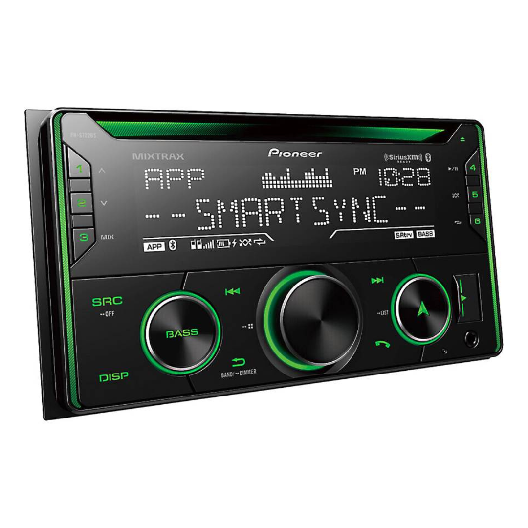 Pioneer FH-S520BT Double-Din CD Receiver with Bluetooth and Smart Sync