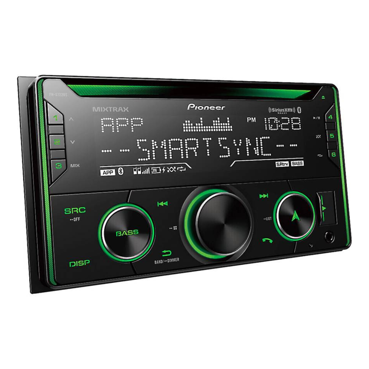 Pioneer FH-S520BT Double-Din CD Receiver with Bluetooth and Smart Sync