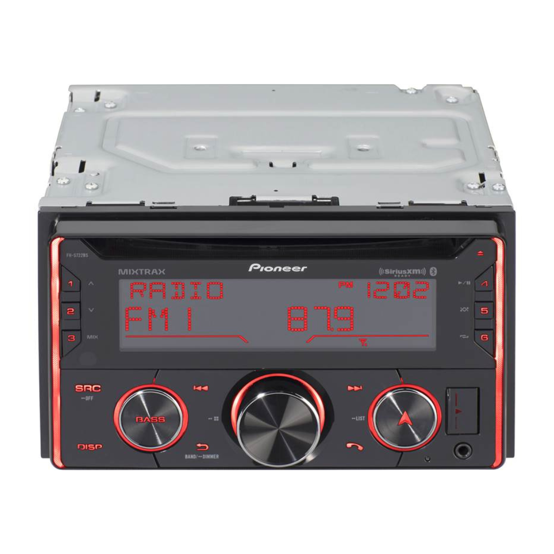 Pioneer FH-S520BT Double-Din CD Receiver with Bluetooth and Smart Sync
