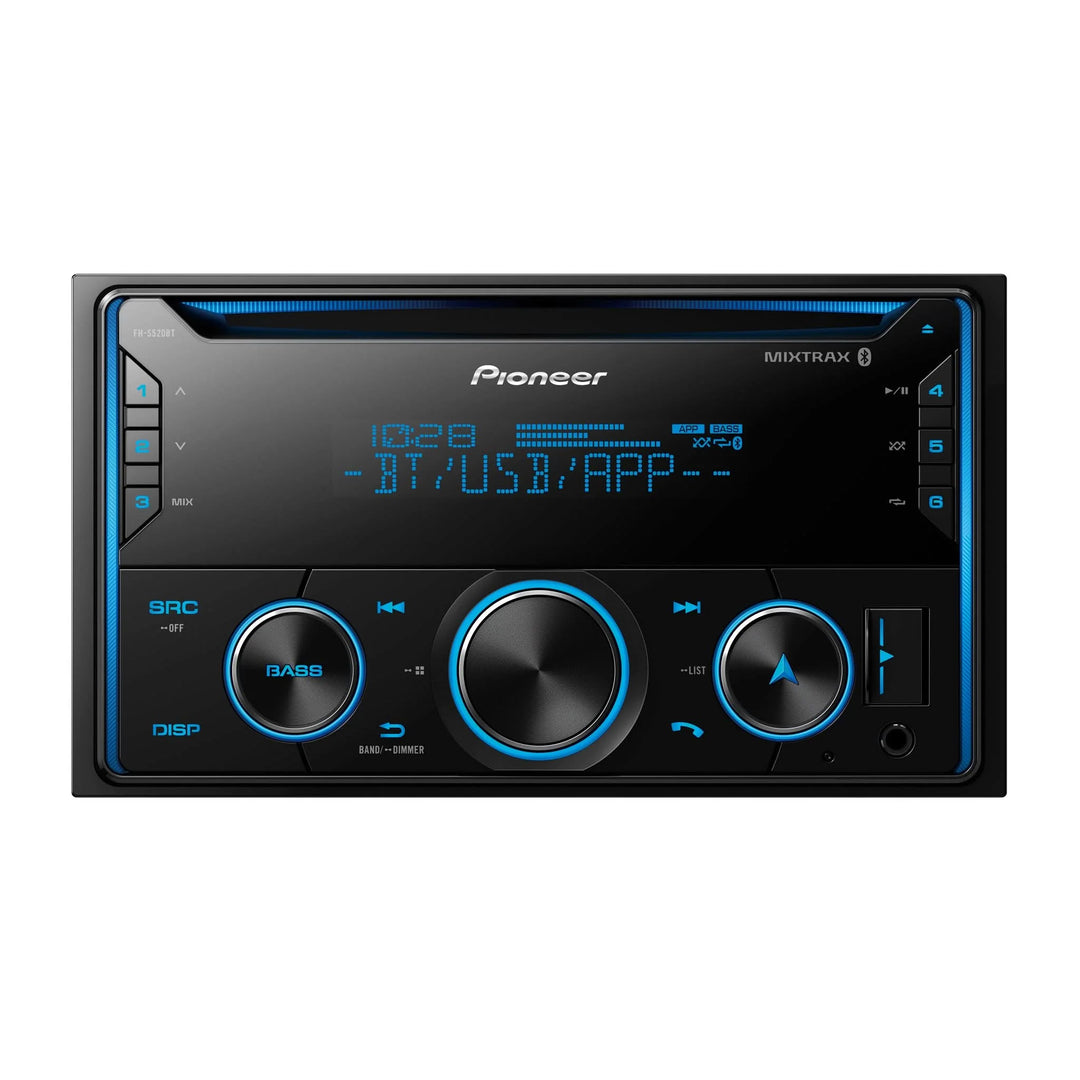 Pioneer FH-S520BT Double-Din CD Receiver with Bluetooth and Smart Sync