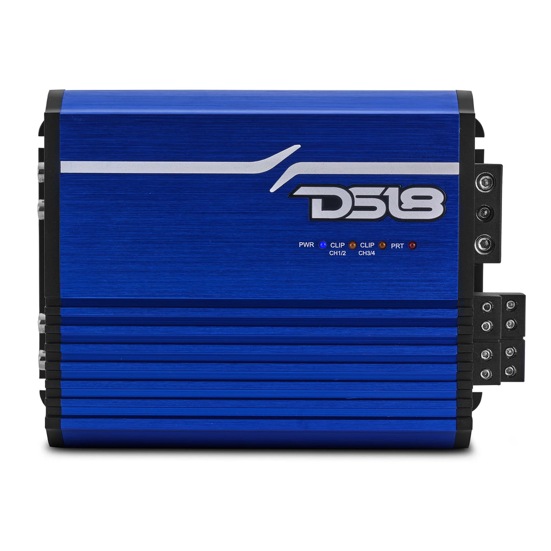 DS18 FRP-1.2K4 4-Channel Class D Amplifier - 4 x 300 Watts Rms @ 1-ohm