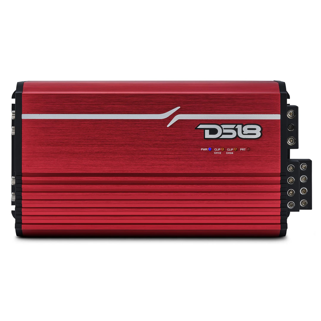 DS18 FRP-2.4K4 4-Channel Class D Full-Range Amplifier - 4 x 600 Watts Rms @ 1-ohm