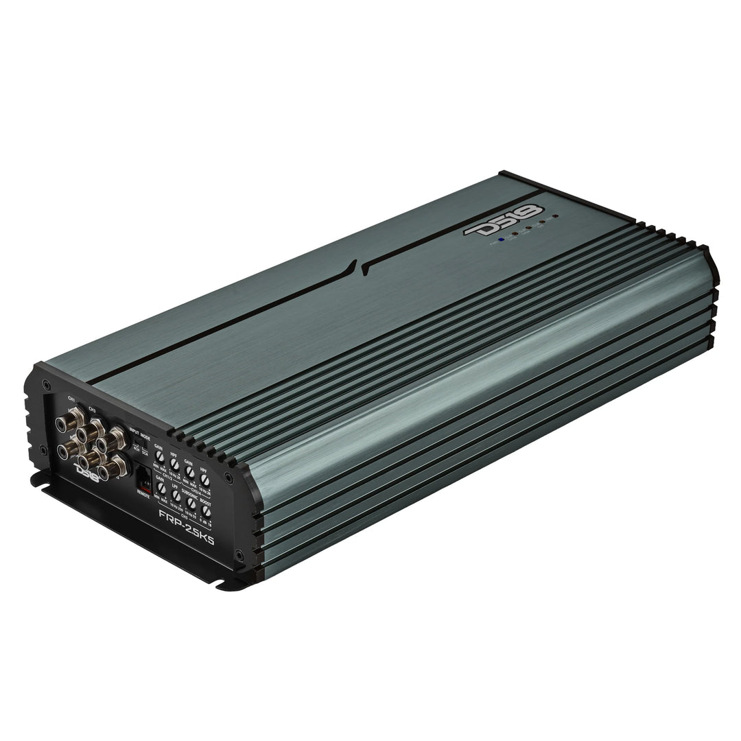 DS18 FRP-2.5K5 Full-Range 5-Channel Amplifier - 4 x 240 Watts Rms @ 4-ohm + 1200 Watts Rms @ 1-ohm