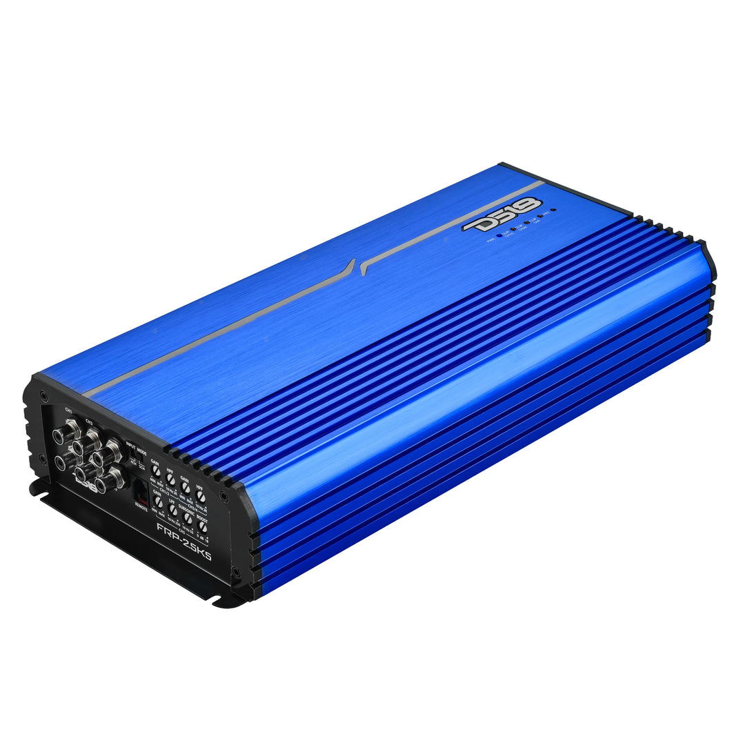 DS18 FRP-2.5K5 Full-Range 5-Channel Amplifier - 4 x 240 Watts Rms @ 4-ohm + 1200 Watts Rms @ 1-ohm