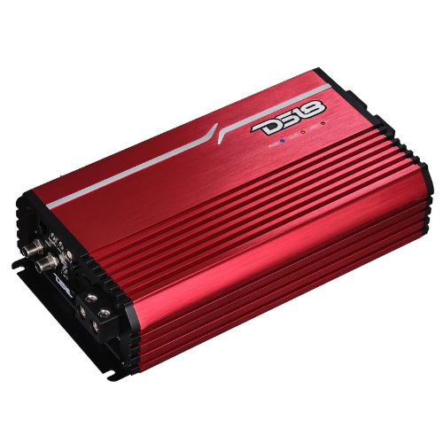 Amplificador compacto de rango completo DS18 FRP-3.5K rojo de 1 canal Clase D - 1 x 3500 vatios Rms a 1 ohmio