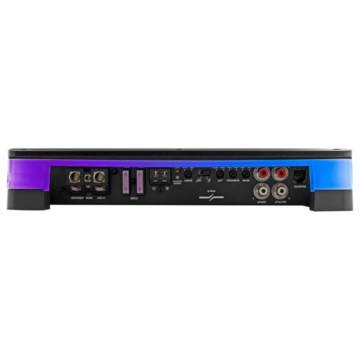 DS18 FX1 Monoblock Class D Surface or Flush Mount Amplifier with LED Lights - 1 x 900 Watts Rms @ 1-ohm